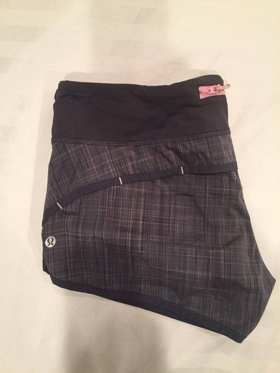 Lululemon Run: Speed Short - Coal Pig Pink Shale Stripe / Coal / Pig ...