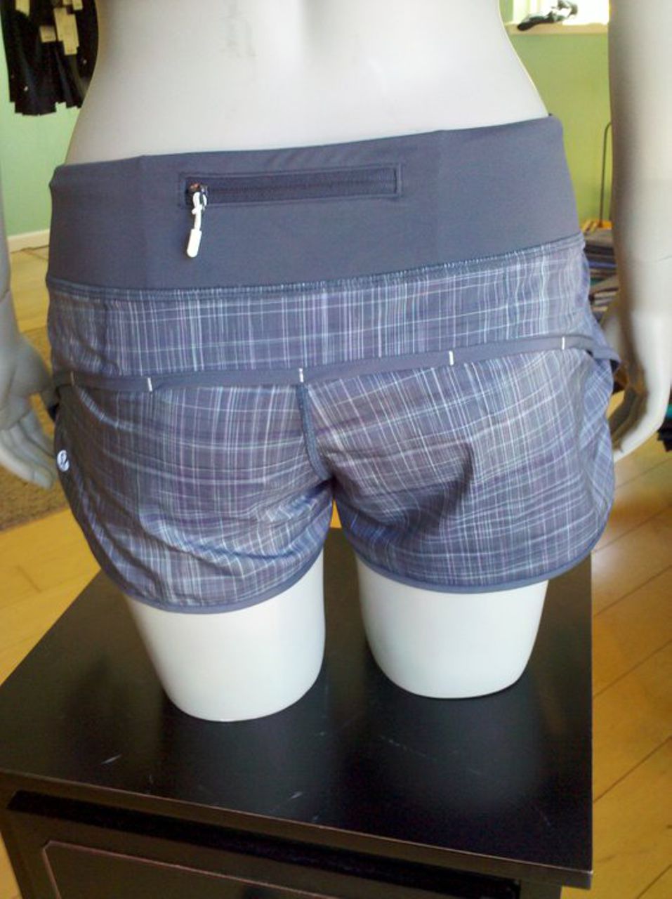 Lululemon Run:  Speed Short - Coal Pig Pink Shale Stripe / Coal / Pig Pink