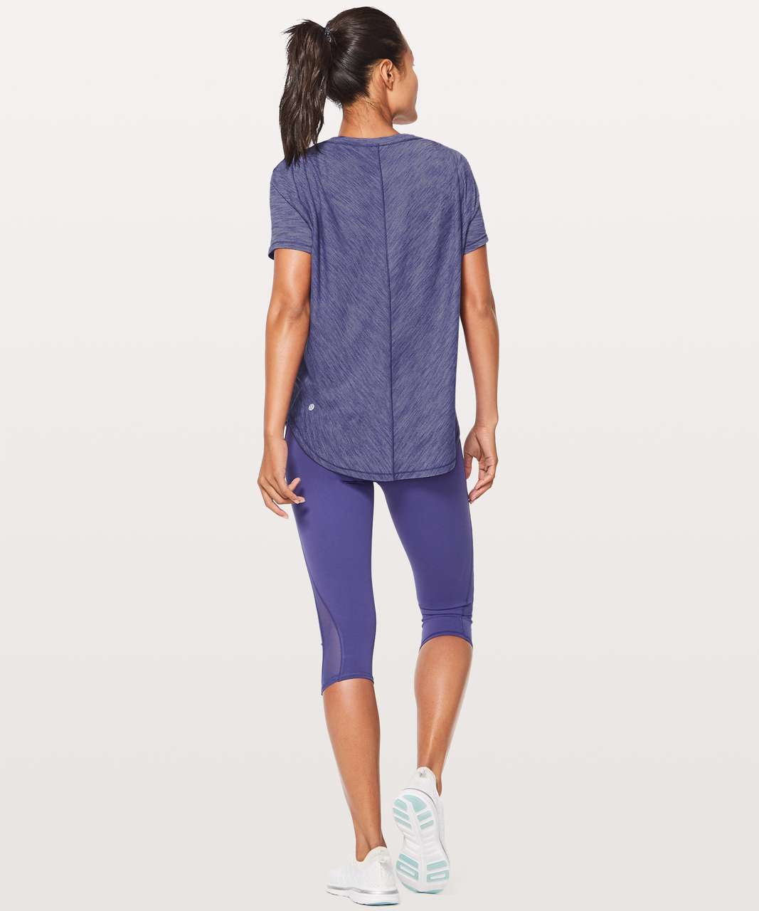 Lululemon Meant To Move Tee - Heathered Stony Grape