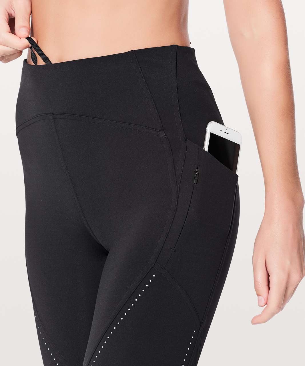 Lululemon Lead The Pack Tight Reflective 28" - Black