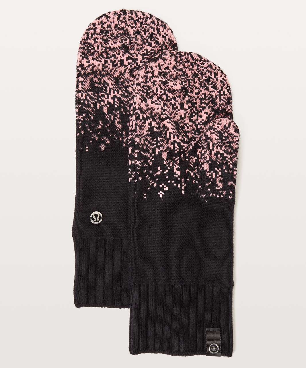 Lululemon Light & Bright Mittens - Black / Yum Yum Pink