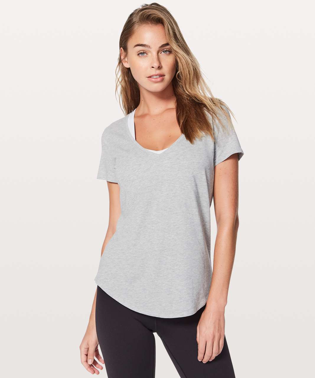 Lululemon Love Tee V - Heathered Core Light Grey (First Release)