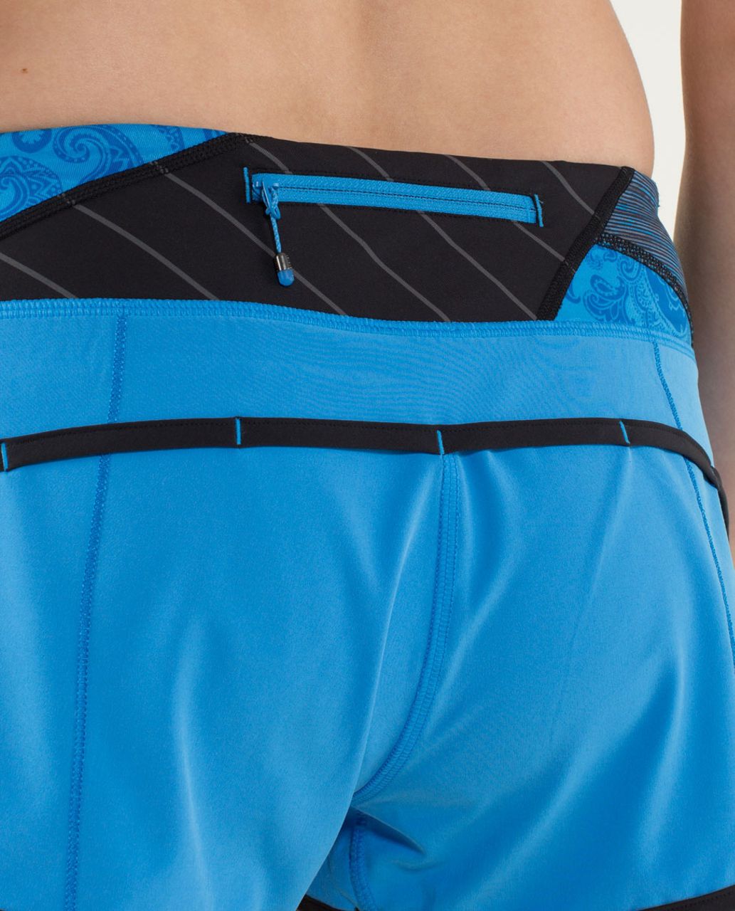 Lululemon Run:  Speed Short - Cornflower / Black / Quilt 25 Fall 2013