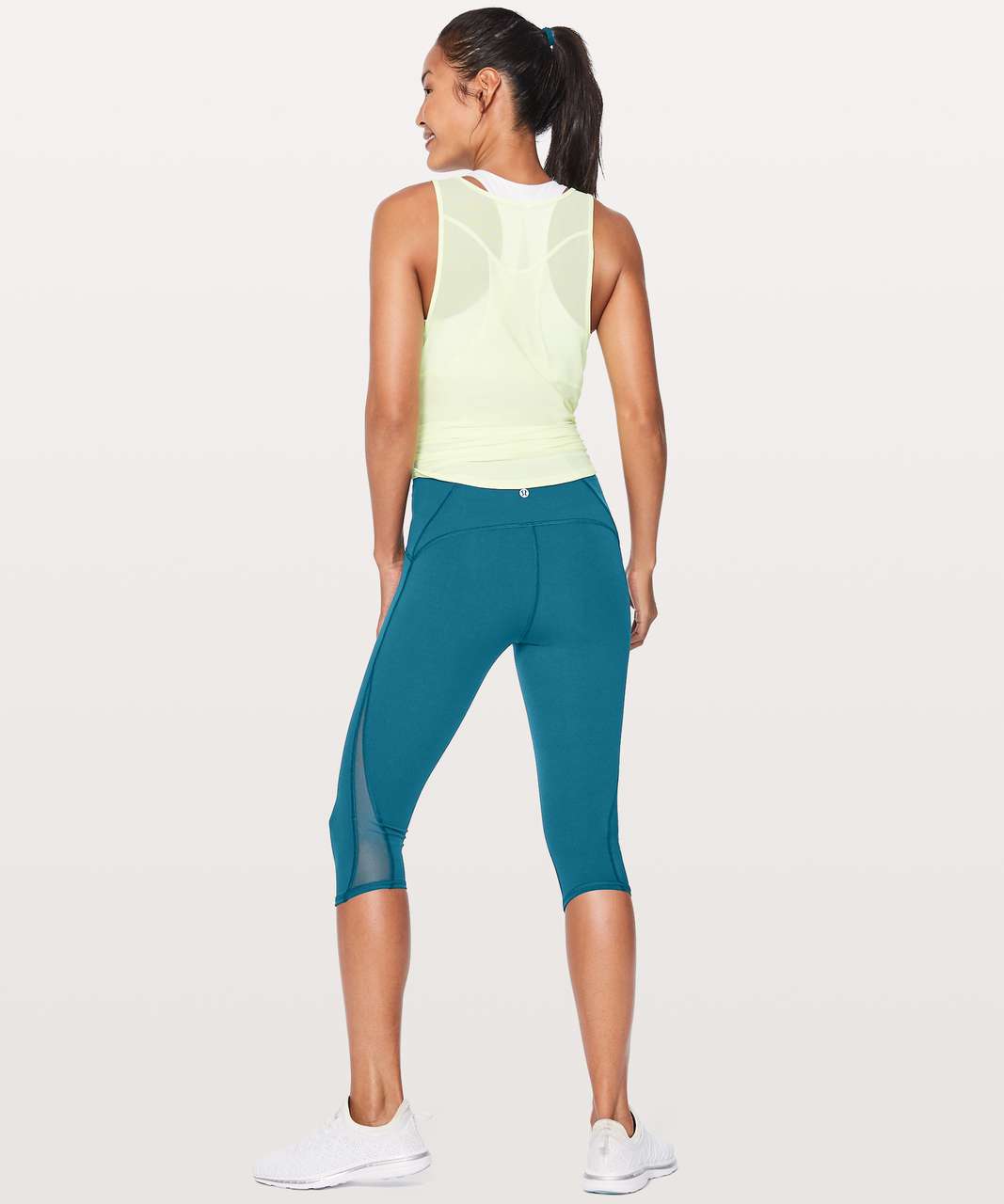 Lululemon Train Times Crop 17 - Nile Blue - lulu fanatics