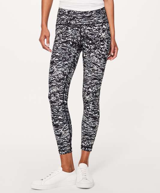 Lululemon Wunder Under Hi-Rise 7/8 Tight 25 - Heathered Herringbone Heathered  Black Black - lulu fanatics