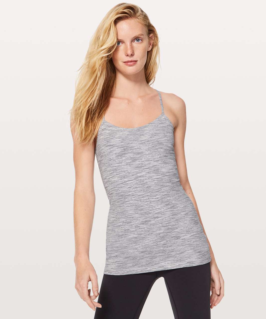 Lululemon Power Pose Tank - Wee Are From Space Ice Grey Alpine White