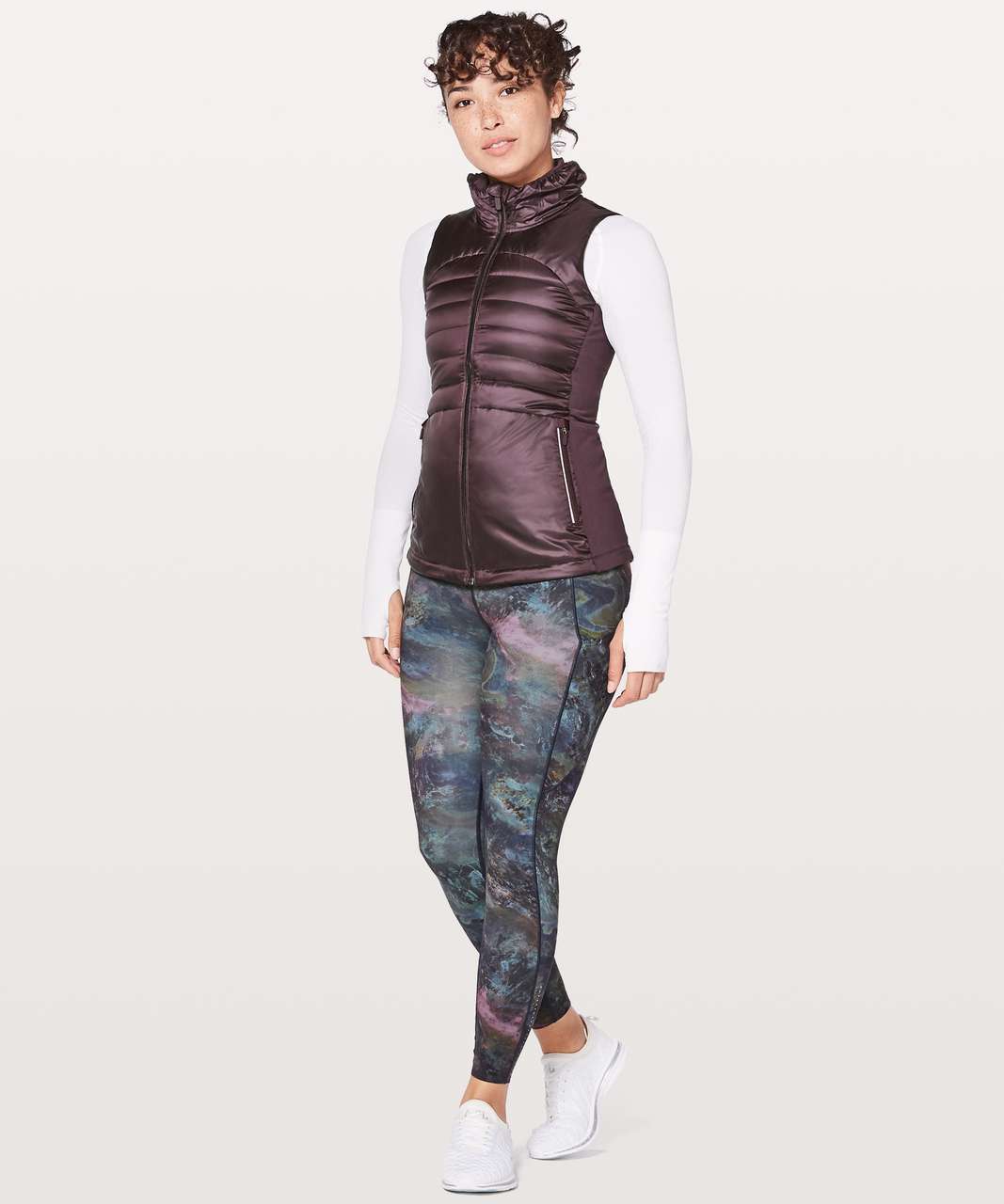 Lululemon Down For A Run Vest II - Black Cherry