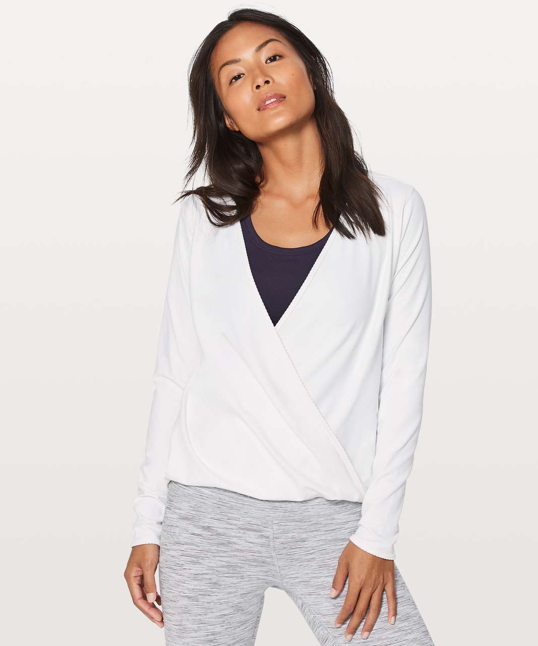 Lululemon Full Freedom Long Sleeve - White - lulu fanatics