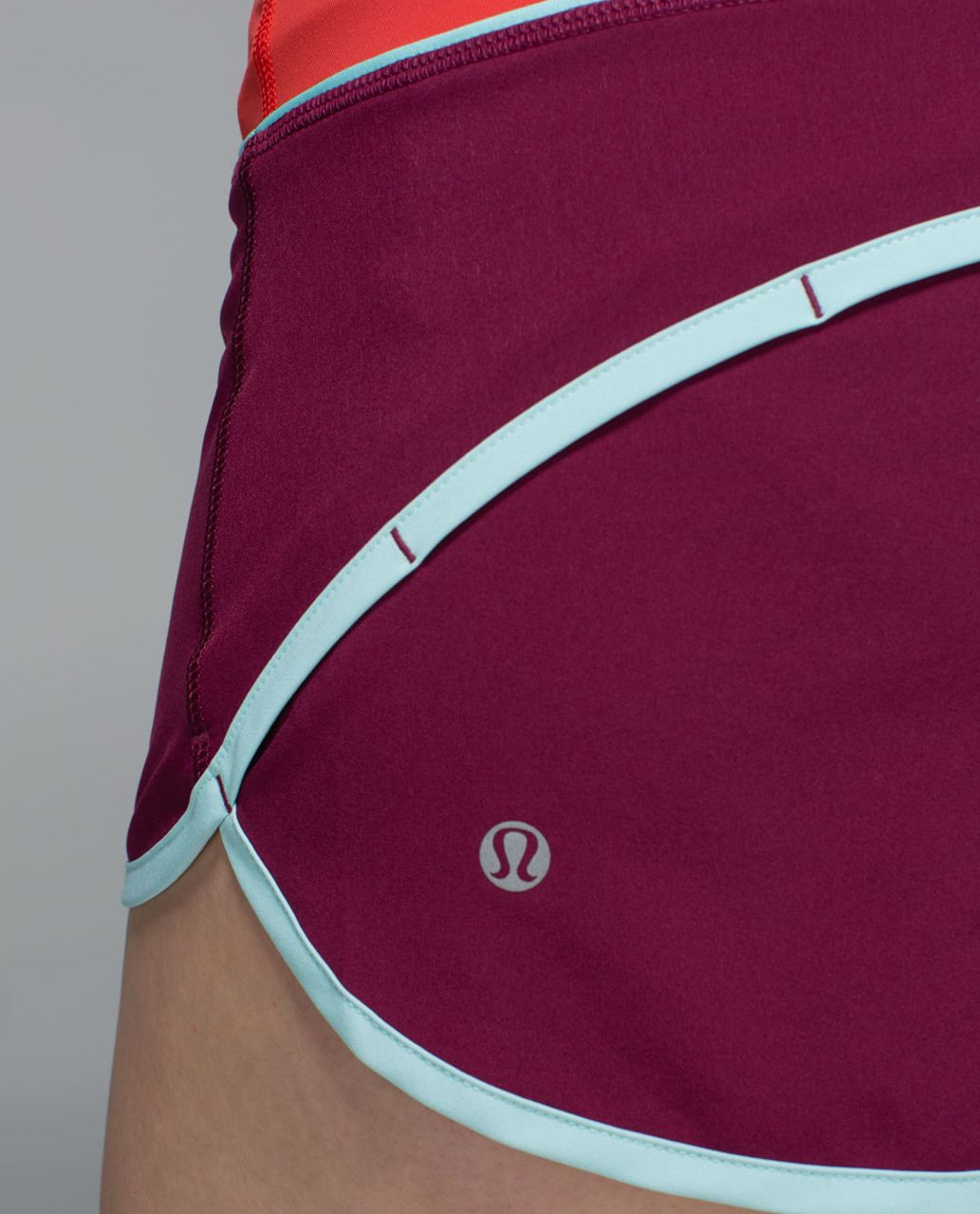 Lululemon Run:  Speed Short *4-way Stretch - Dashing Purple / Alarming / Tranquil Blue