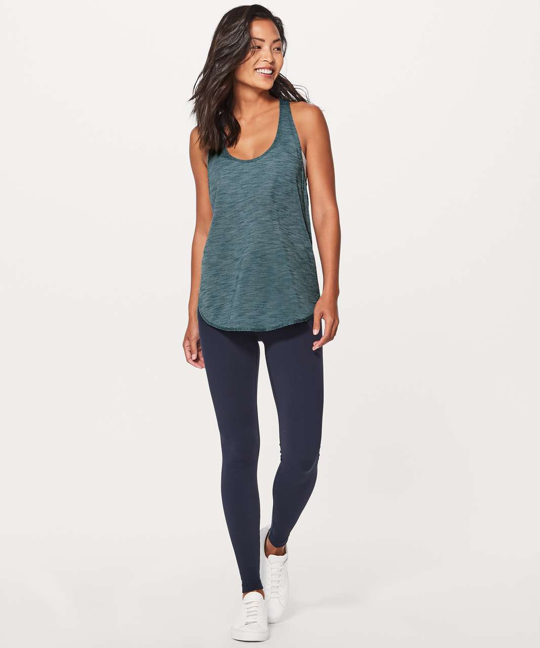 Lululemon 105 F Singlet - Heathered Desert Teal