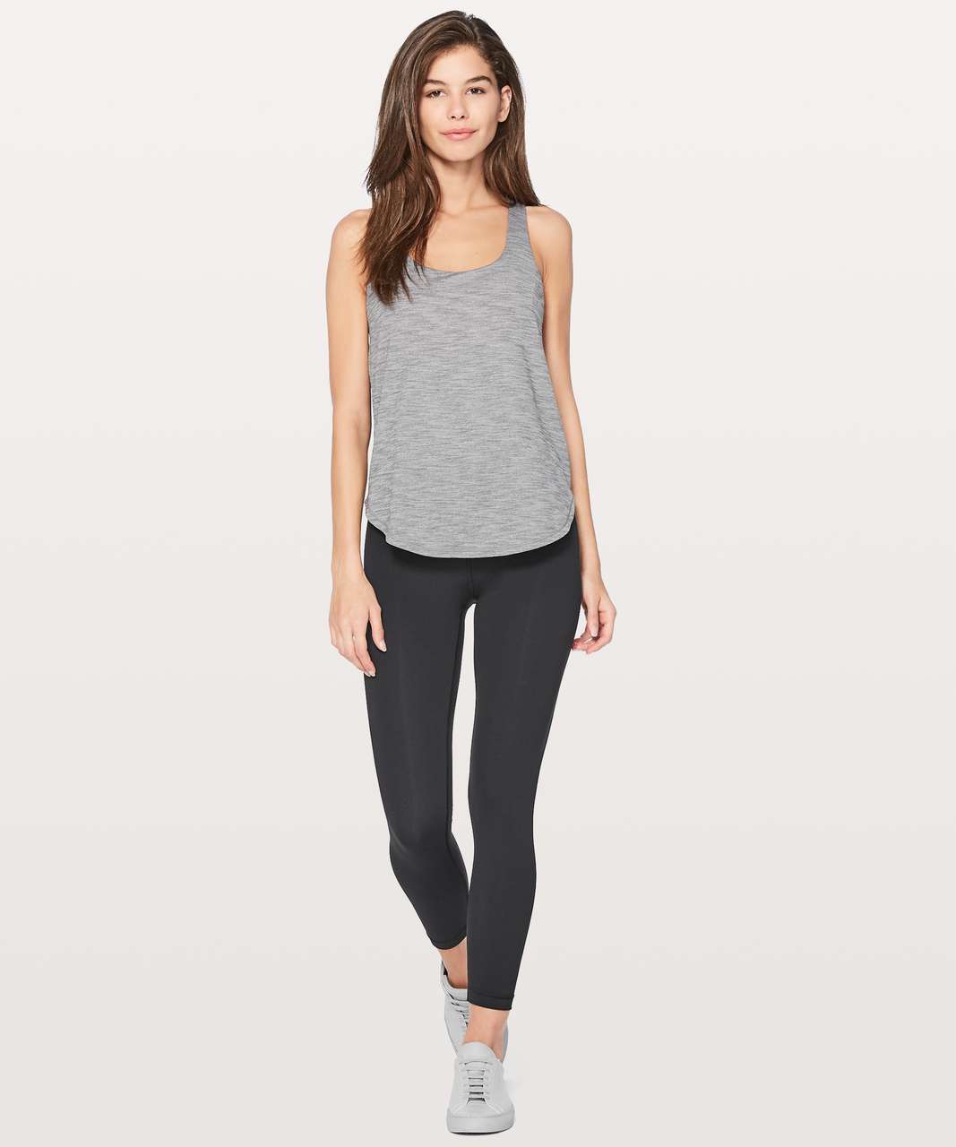 Lululemon Free To Be Serene Tank (2 In 1) - Heathered Flash Light / Flash Light Tone