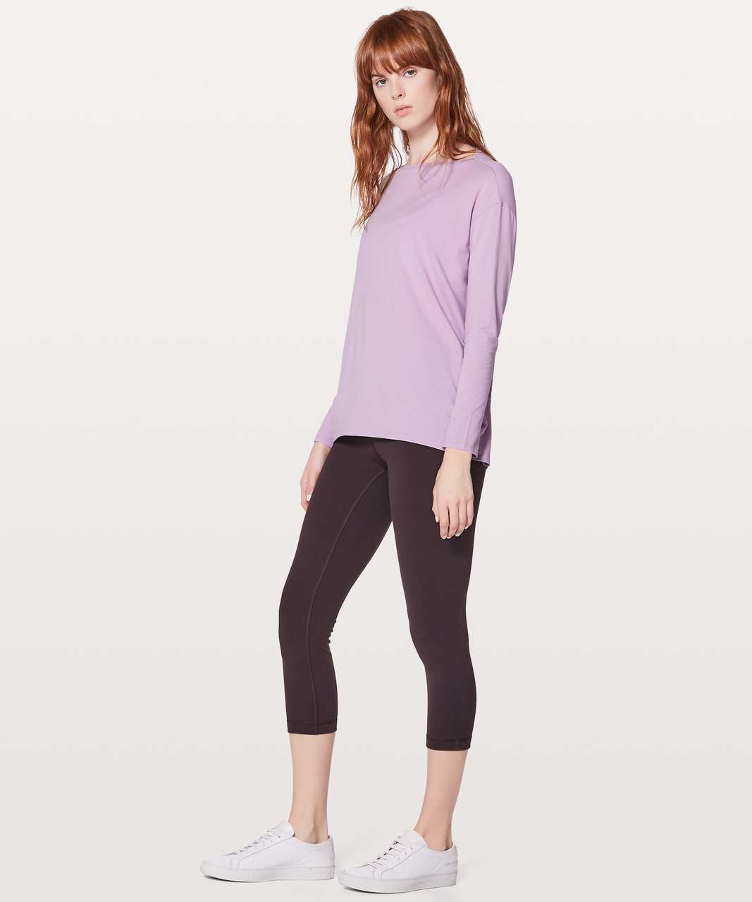 Lululemon Back In Action Long Sleeve - Lilac Quartz