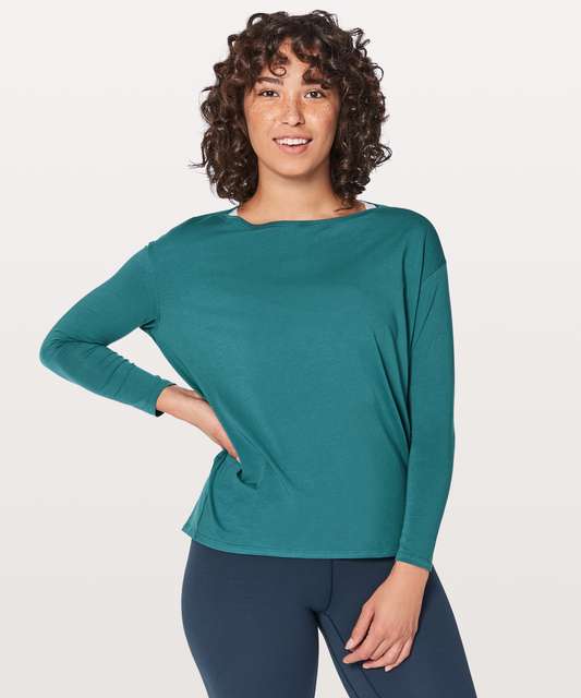 Lululemon Back in Action Long Sleeve Shirt *Nulu - Heathered Rhino