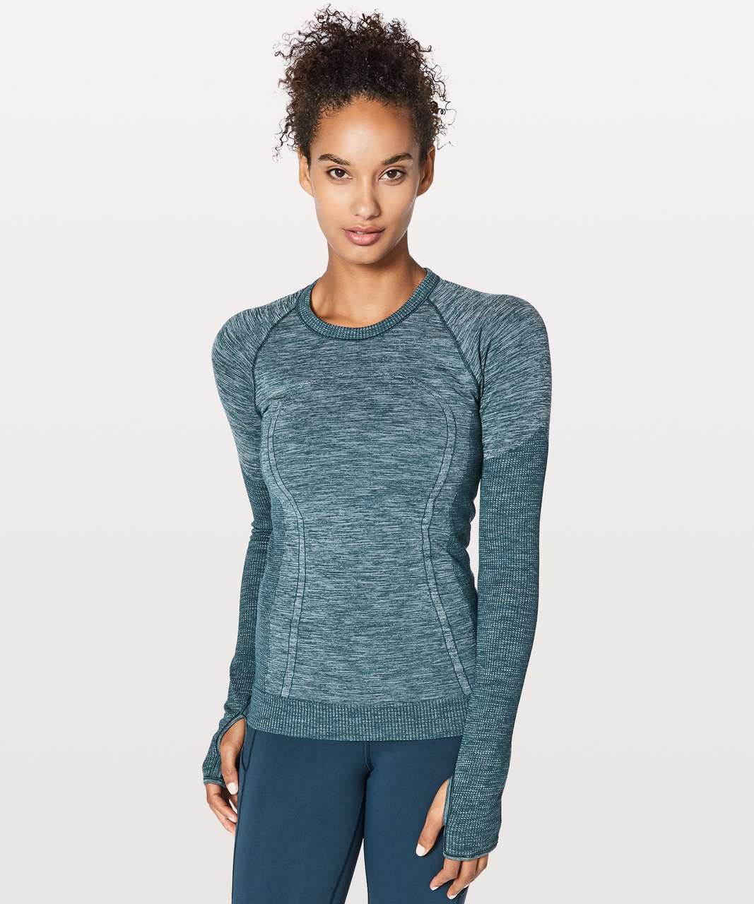 Lululemon Swiftly Wool Pullover - Submarine / White