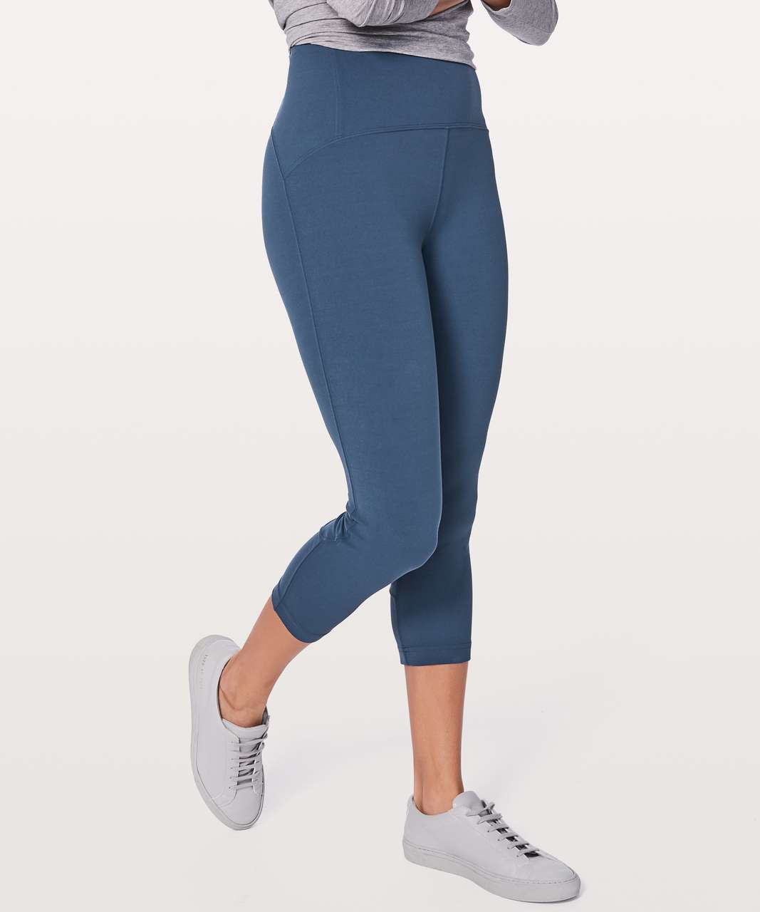 Lululemon Full Freedom Crop 21 - Mineral Blue - lulu fanatics