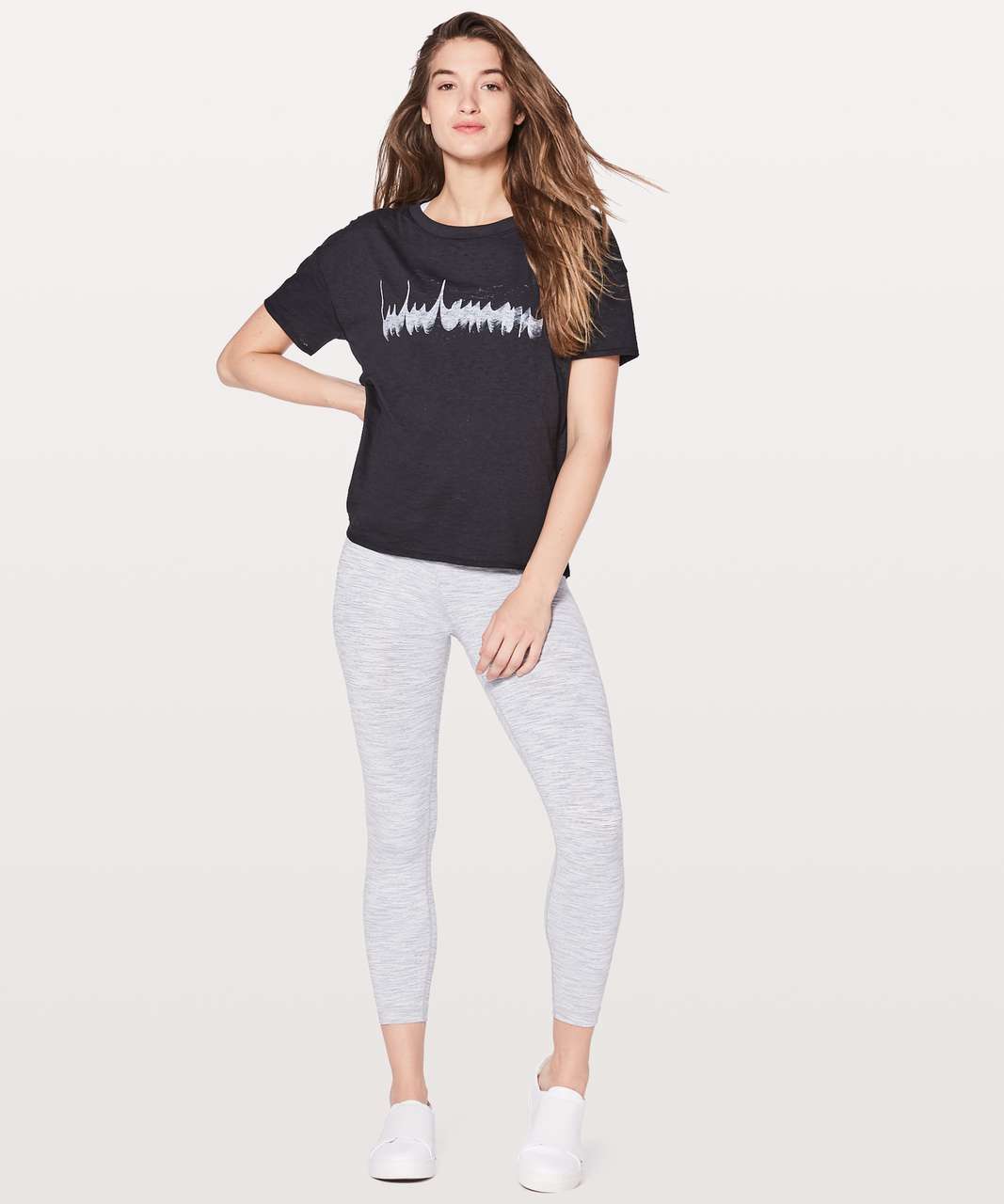 Lululemon Lightest Oversized Tee Expression - Black