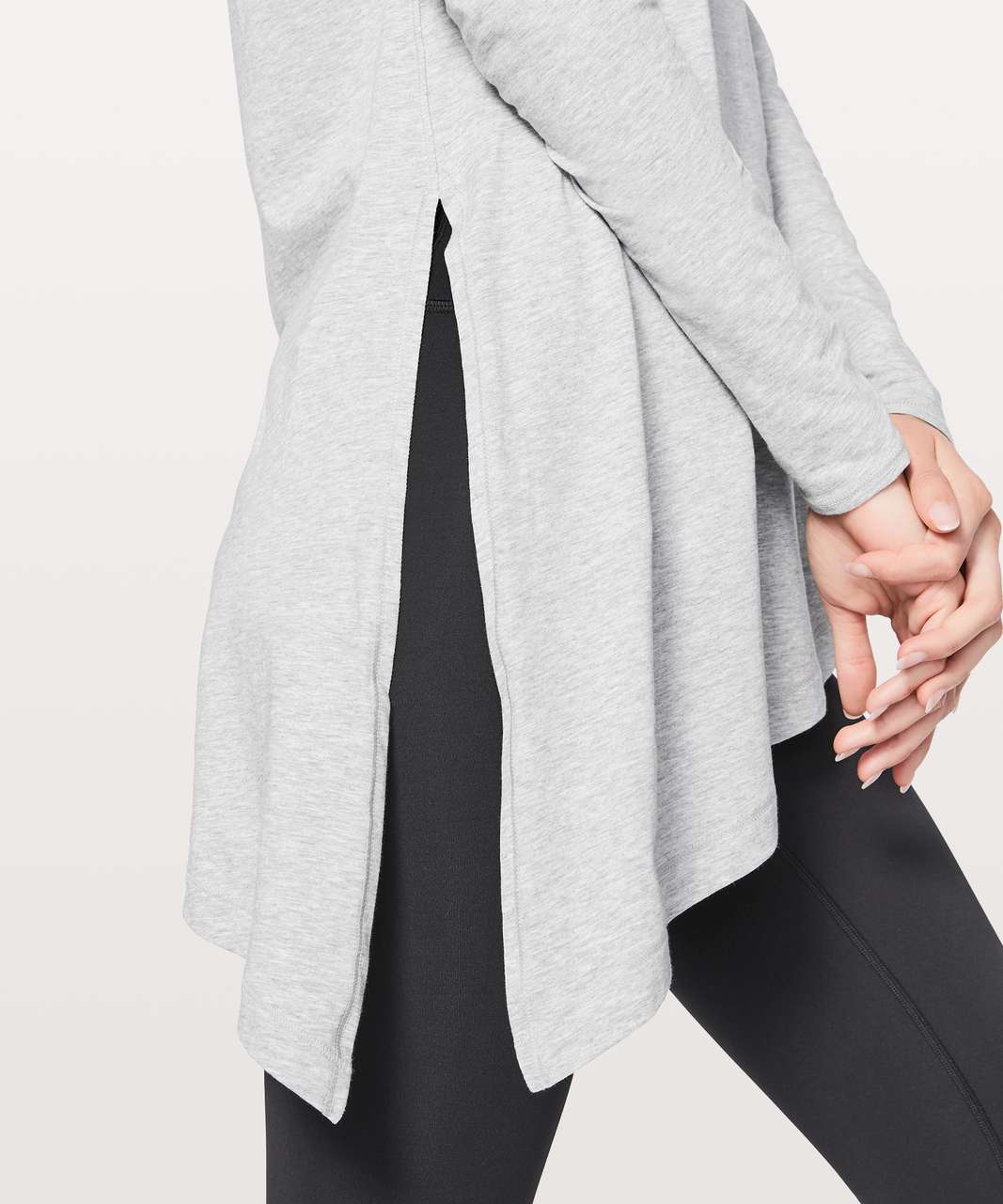 Lululemon To The Point Long Sleeve - Heathered Core Light Grey