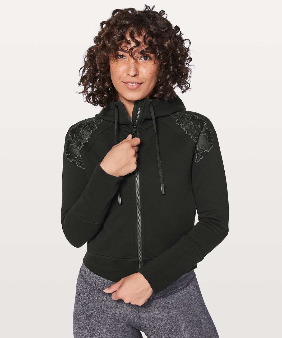 Lululemon Embroidered To You Hoodie - Black - lulu fanatics