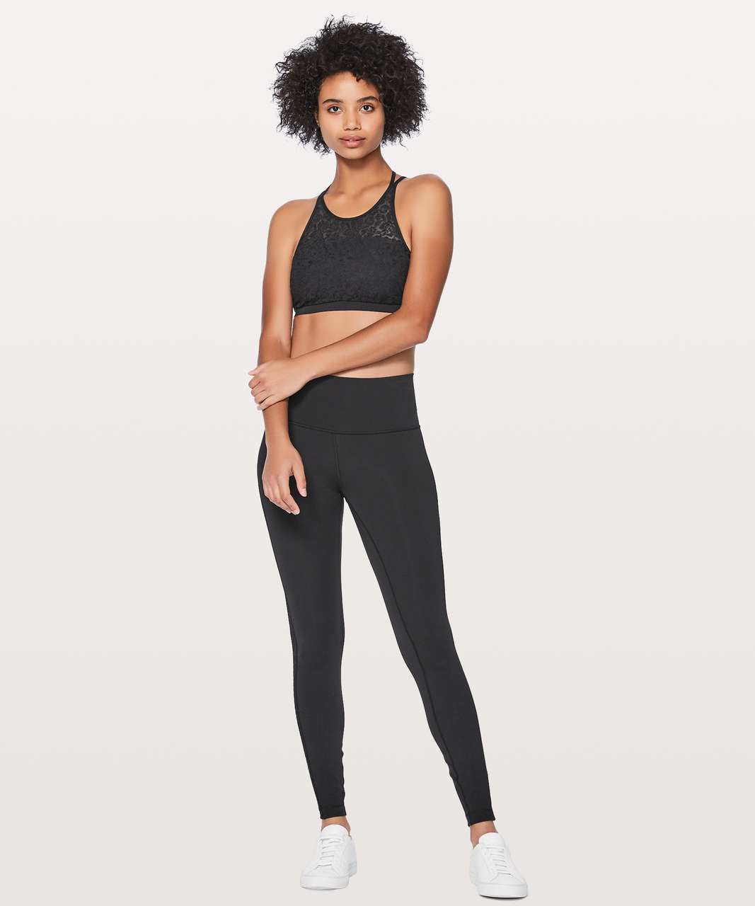 Lululemon Get Set Bra Embroidered - Black