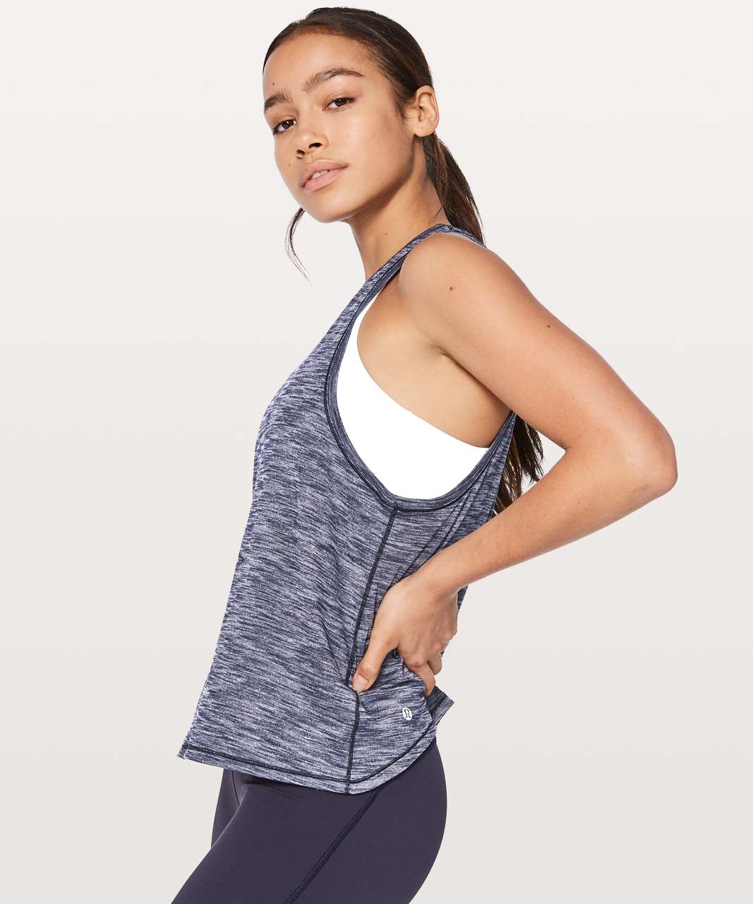 Lululemon In Training Tank - Heathered Black - lulu fanatics