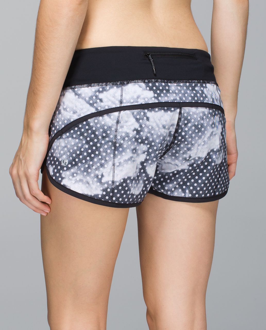 Lululemon Run:  Speed Short *4-way Stretch - Dottie Dream Rose Neutral Blush Black / Black