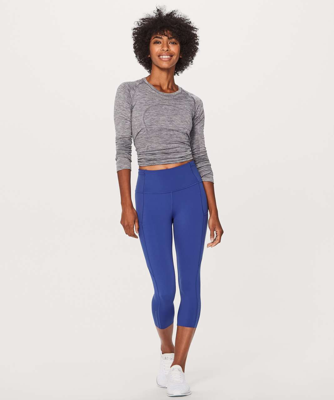 Lululemon Fast And Free High-rise Crop 19 - Psychic