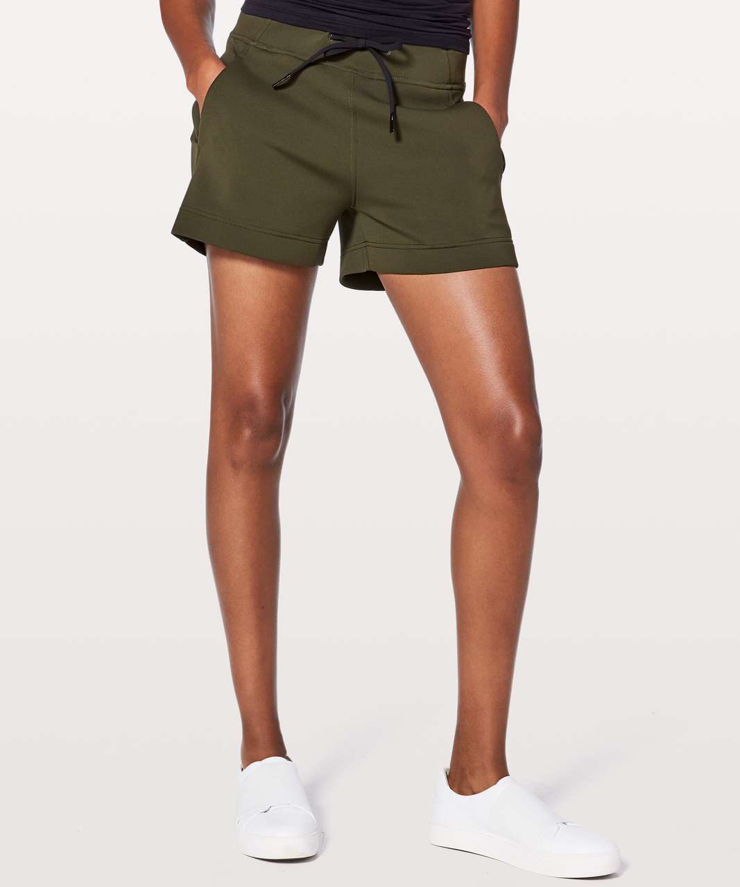 lululemon olive green shorts
