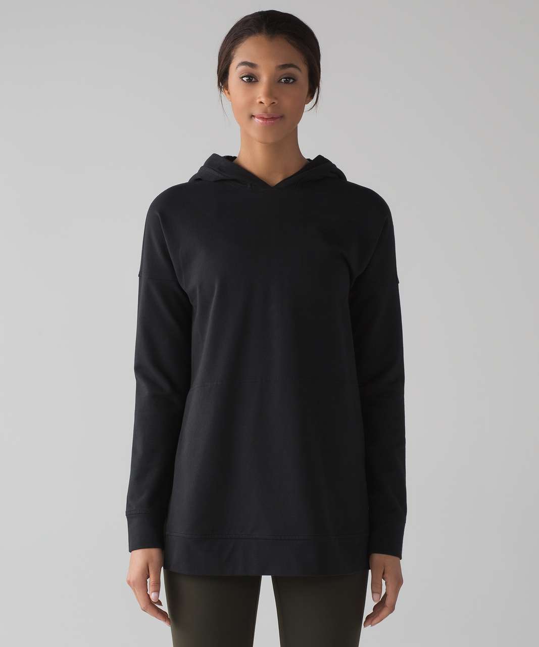 Lululemon Athletica Color Block Solid Black Sweatshirt Size 12 - 47% off