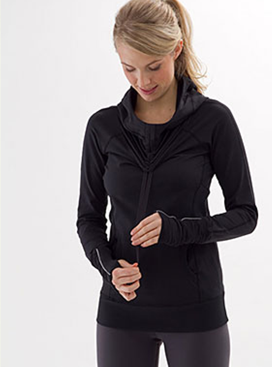 Lululemon Run: For It Pullover - Black - lulu fanatics