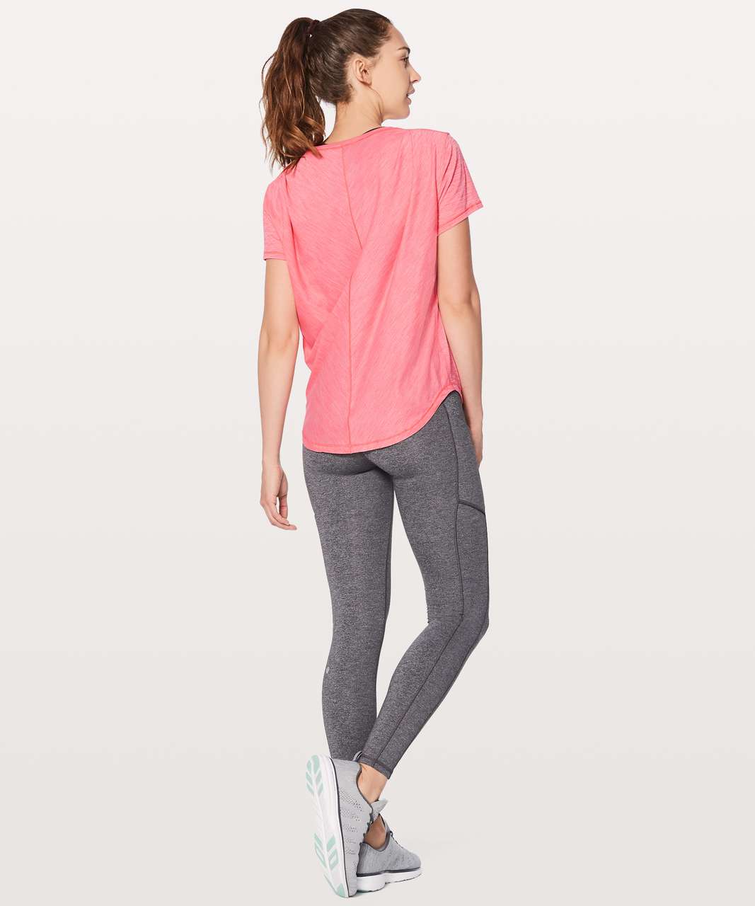 Lululemon Meant To Move Tee - Heathered Flash Light Tone