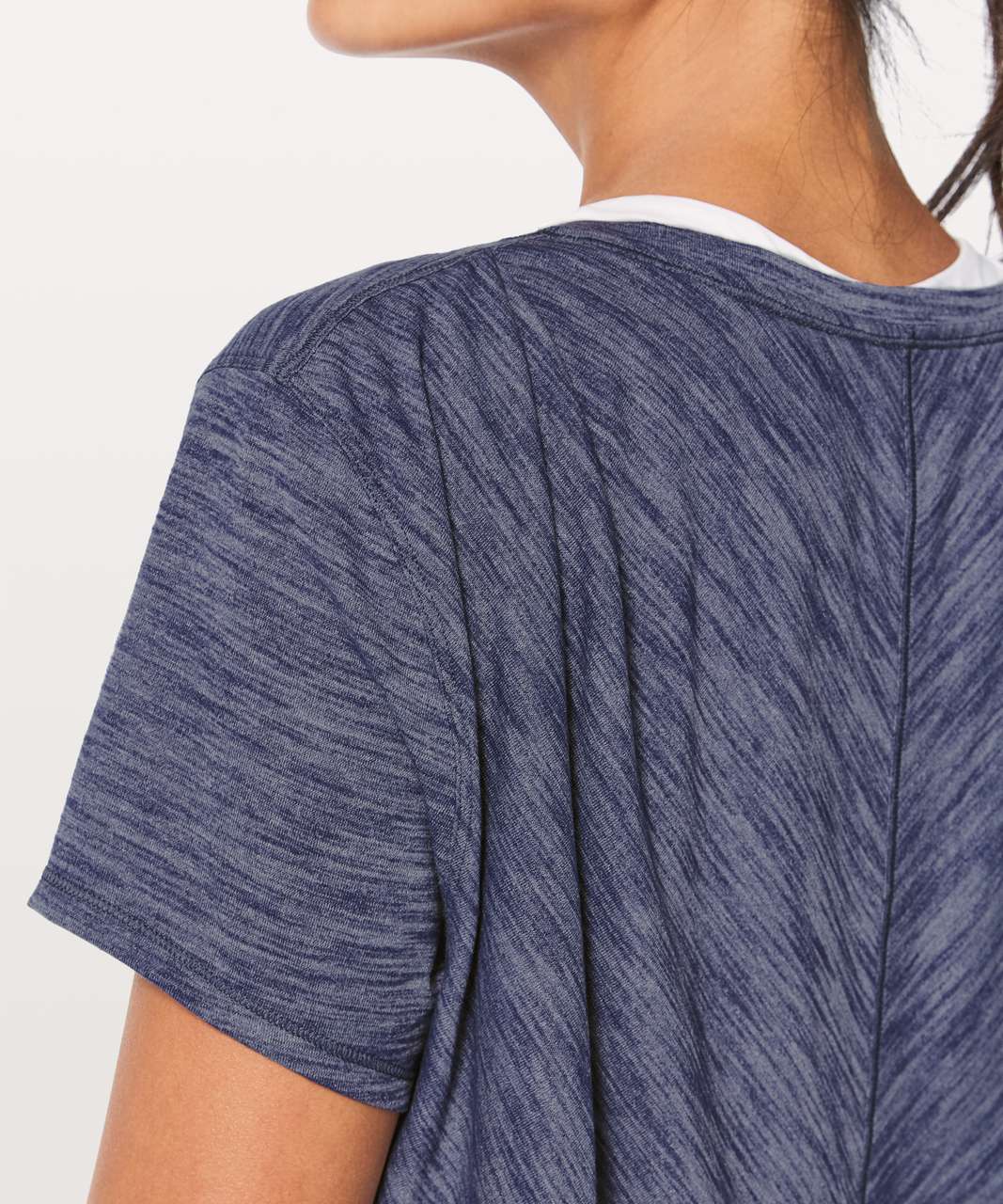 Lululemon Meant To Move Tee - Heathered Hero Blue