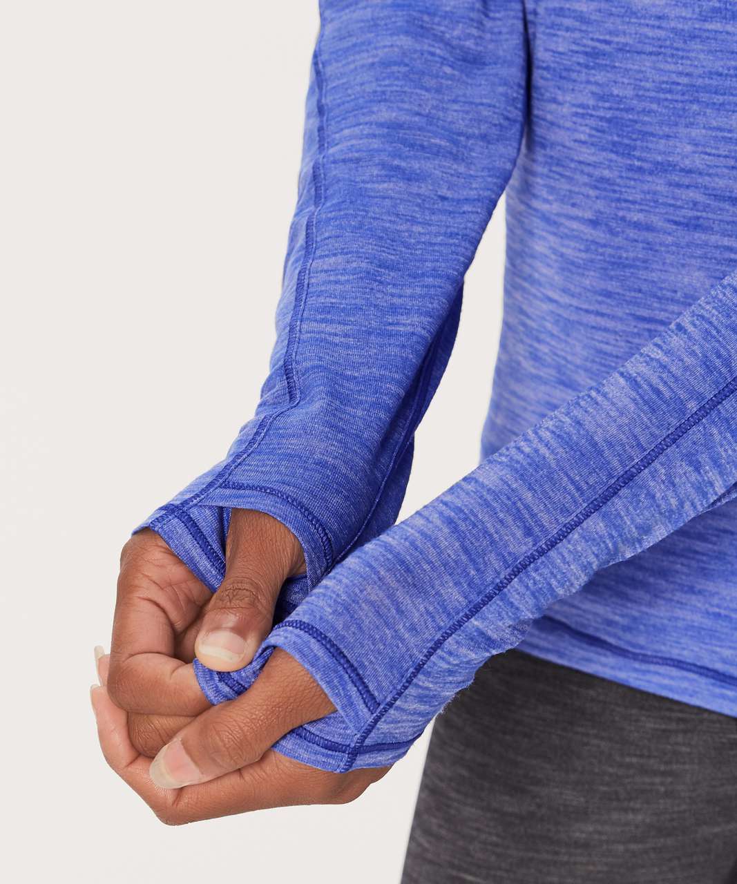 Lululemon Meant To Move Long Sleeve - Heathered Blazer Blue