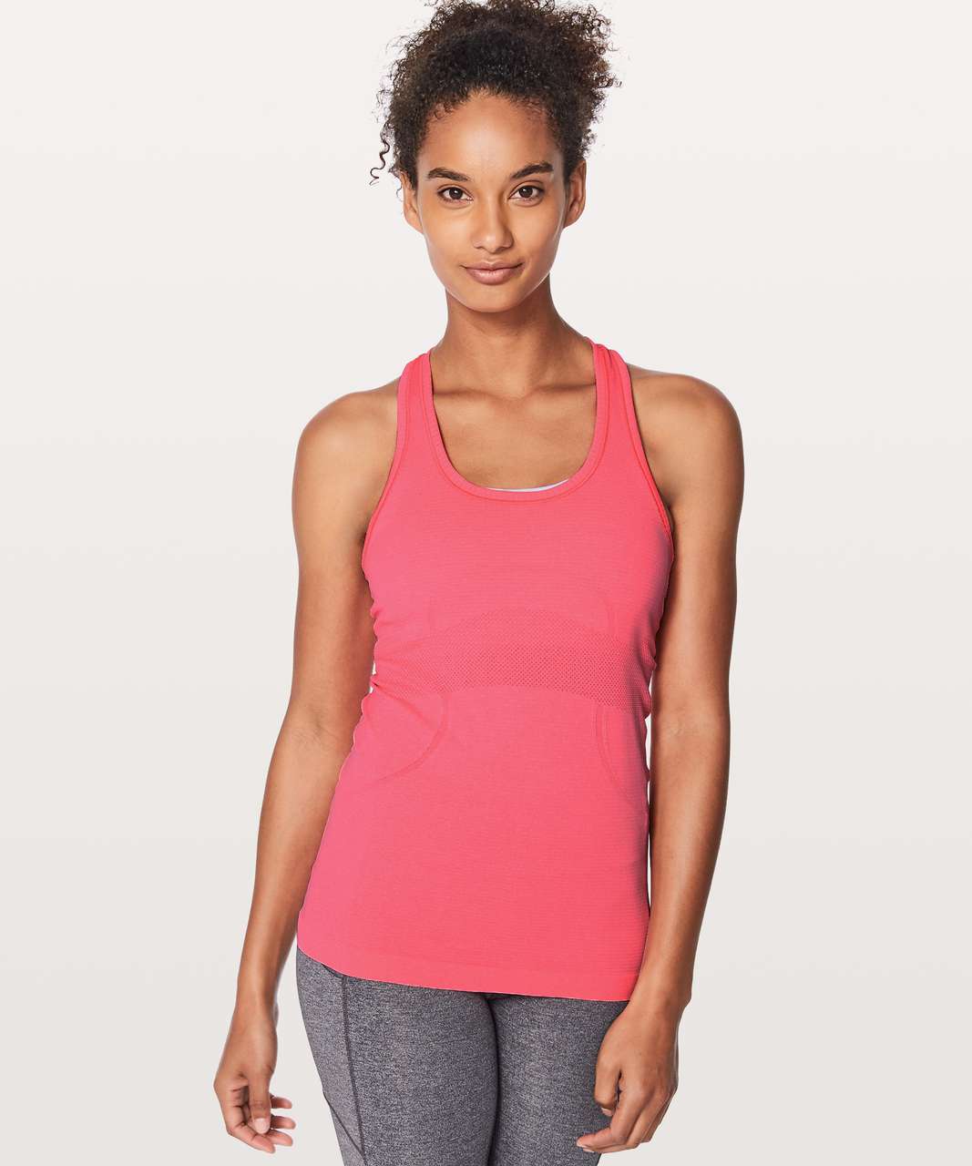 Lululemon Swiftly Tech Racerback - Flash Light / White