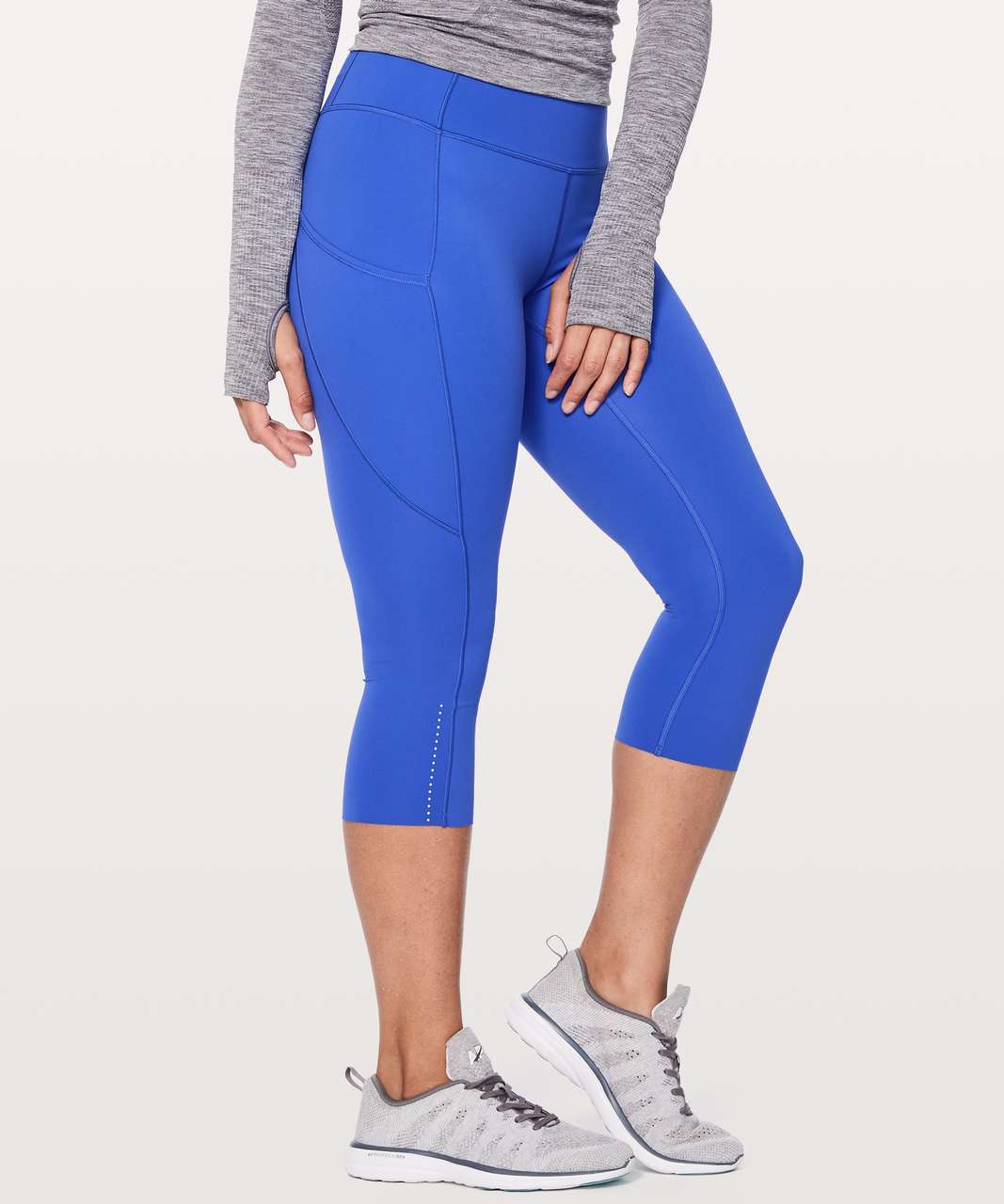 Lululemon Fast and Free Crop II 19 *Non-Reflective - Larkspur - lulu  fanatics