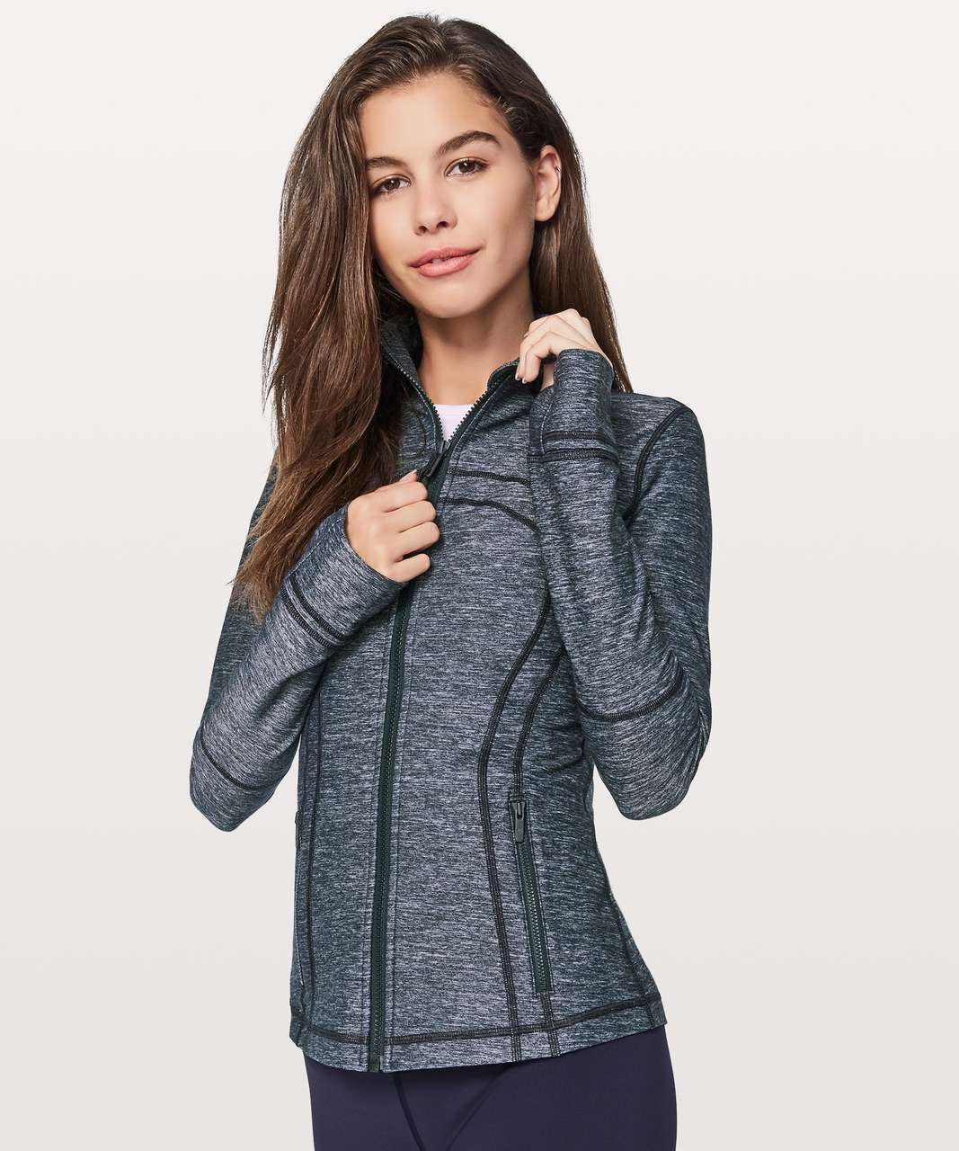 Lululemon Define Jacket - Heathered Herringbone Heathered Black White -  lulu fanatics