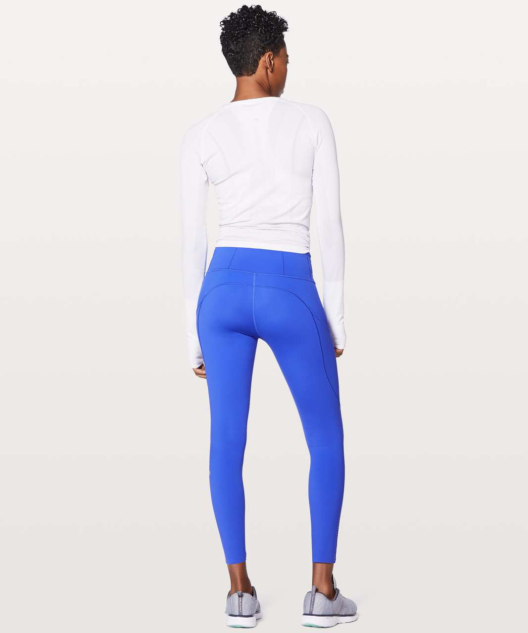 Lululemon Fast & Free 7/8 Tight (Nulux 25) - Jet Stream - lulu fanatics