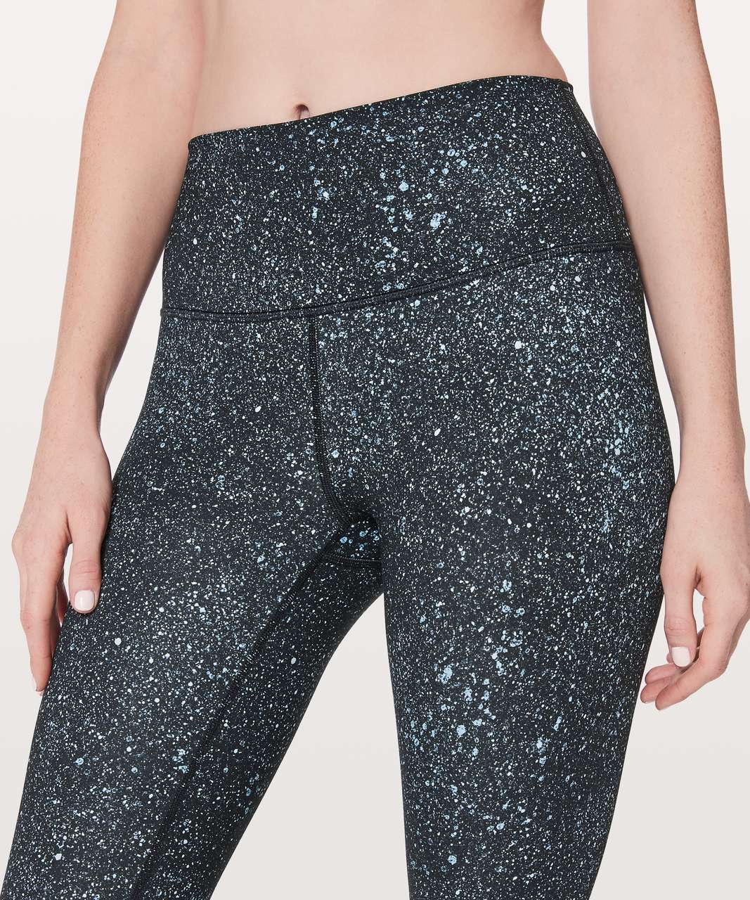 LULULEMON Wunder Under 28 Tight Shine 2 4 6 8 Logo Flourish Blk Iridescent  Foil 