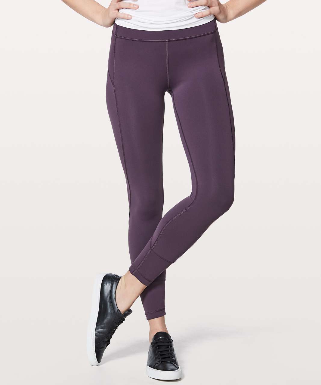 Lululemon Meant To Move 7/8 Tight (25) - Black / Flocked Floral Black Black  - lulu fanatics