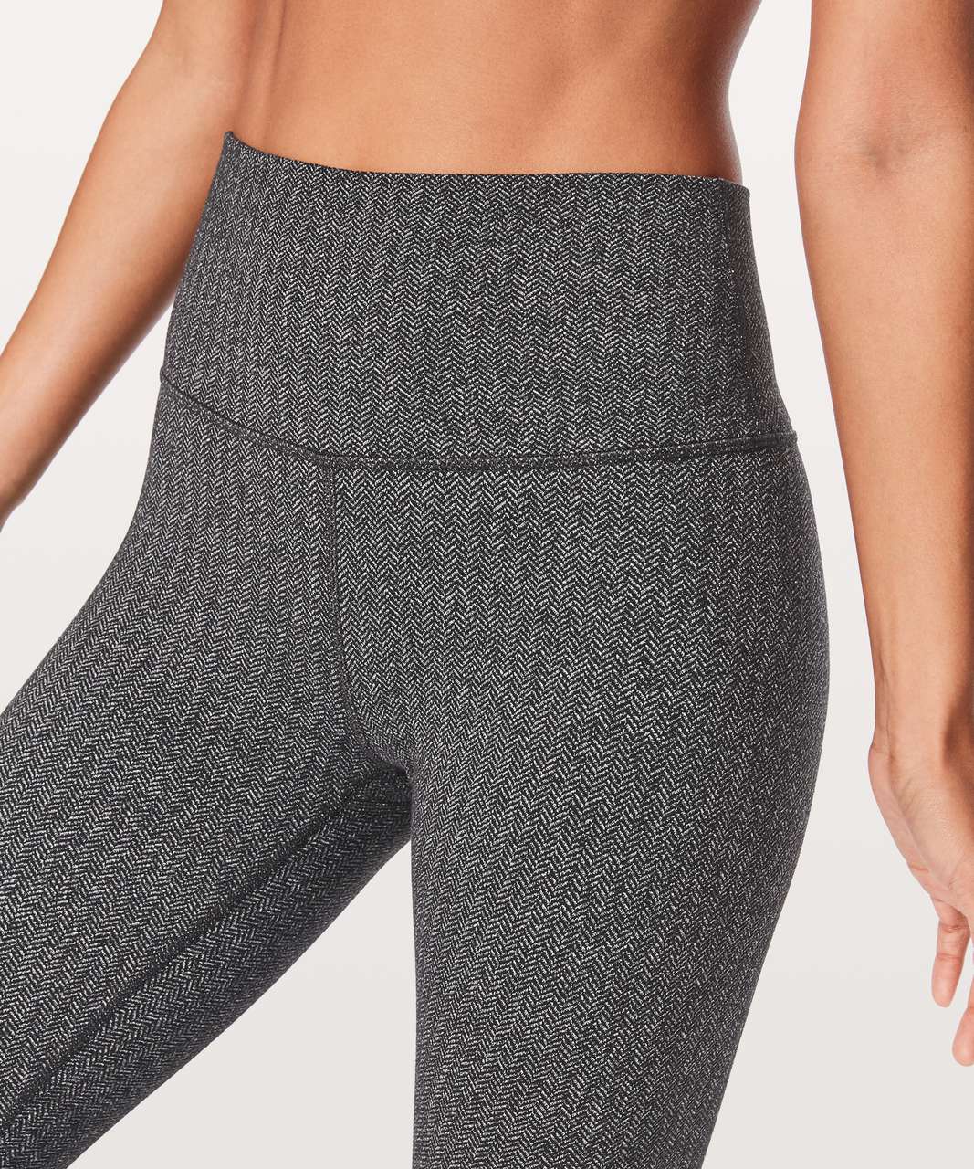 Lululemon Wunder Under Pant (Print) Heathered Herringbone Heathered Black  Black Size 4 - $34 - From Becky