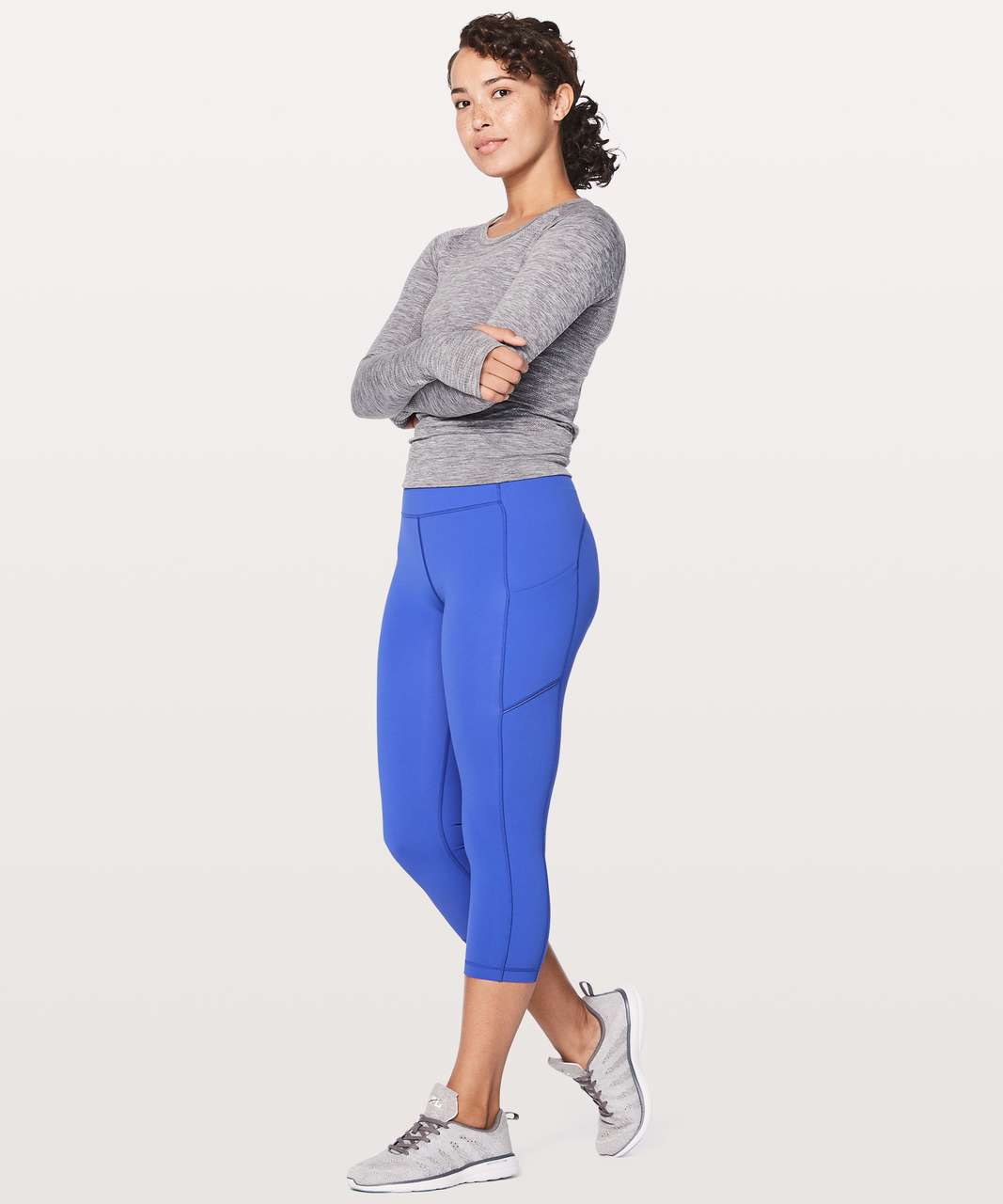 Lululemon Speed Up Crop 21 - Blazer Blue - lulu fanatics