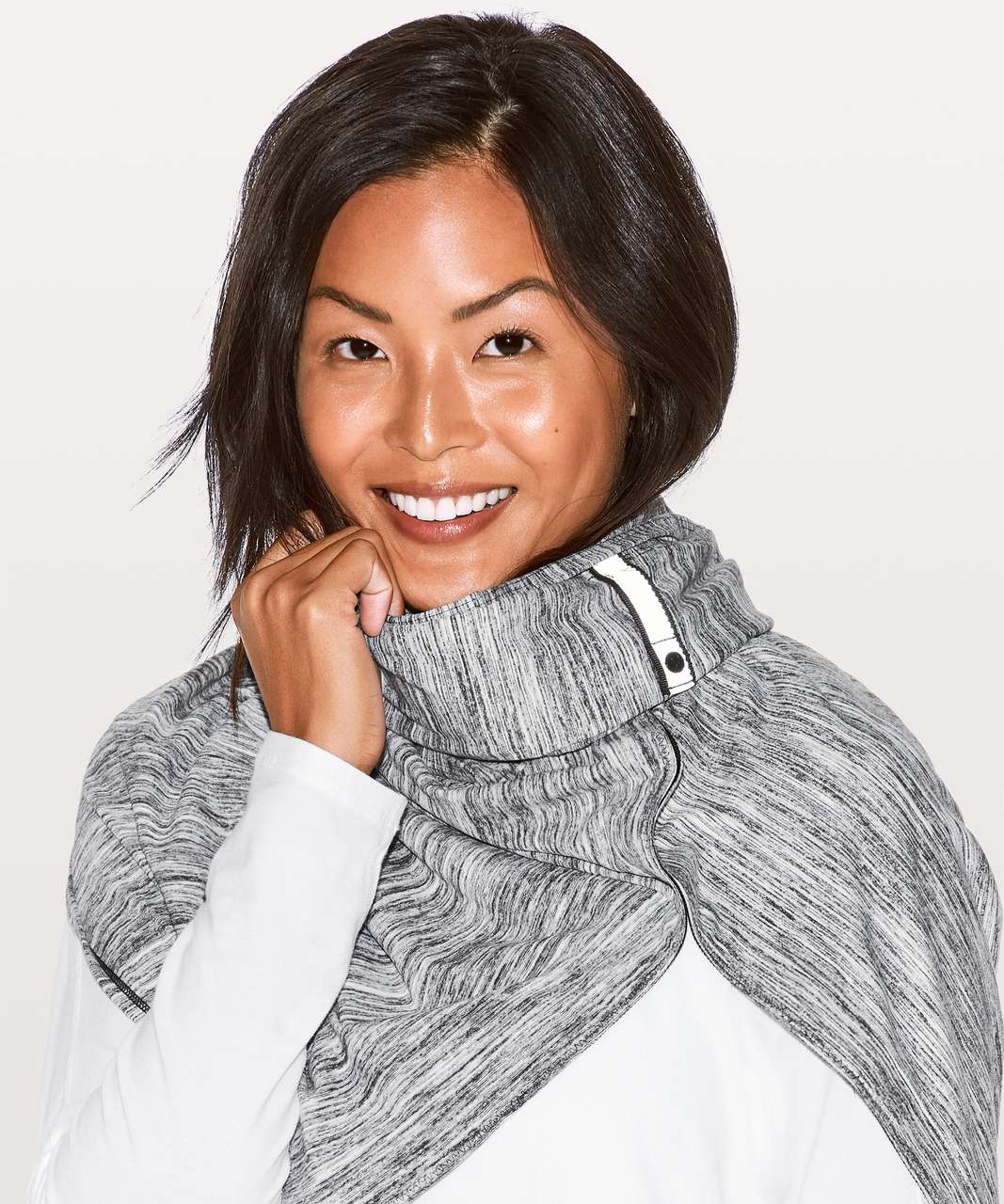 Lululemon Vinyasa Scarf *Rulu - Space Dye Camo Black White - lulu fanatics