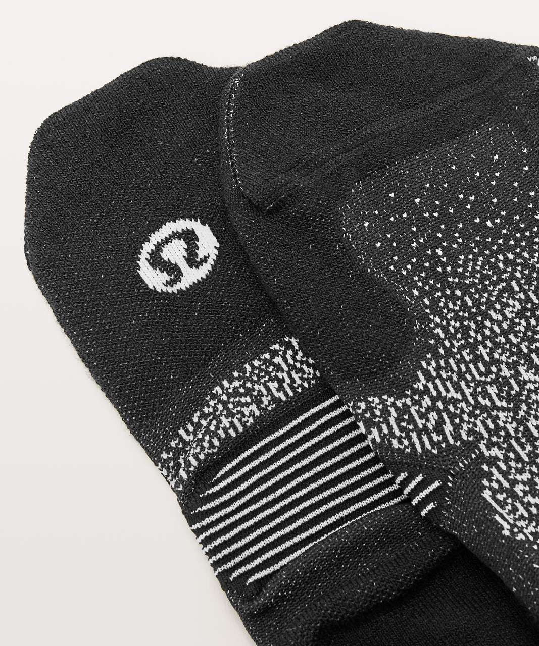 Lululemon Speed Sock *Silver - Black / White / Black - lulu fanatics