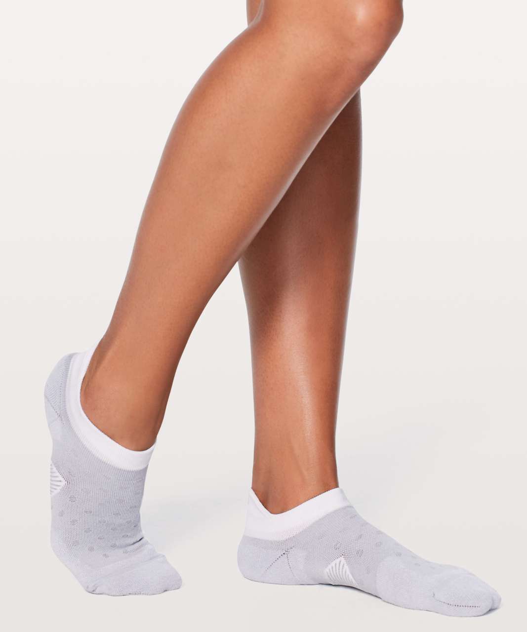 Lululemon Speed Sock Silver - Black / Rosey Cheeks