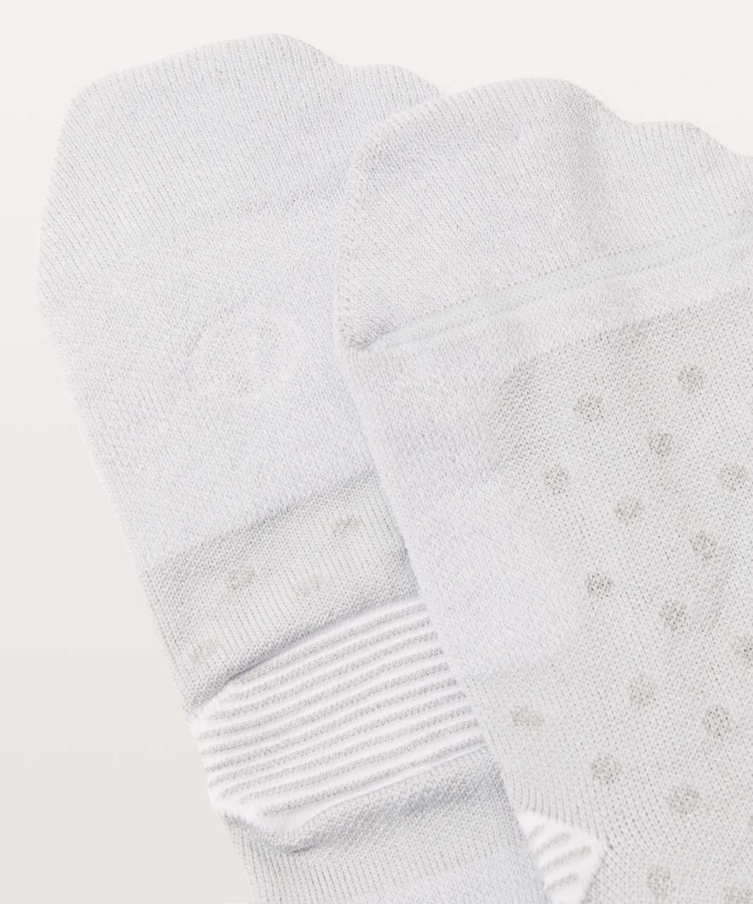 Lululemon Speed Sock *Silver - Starlight / White