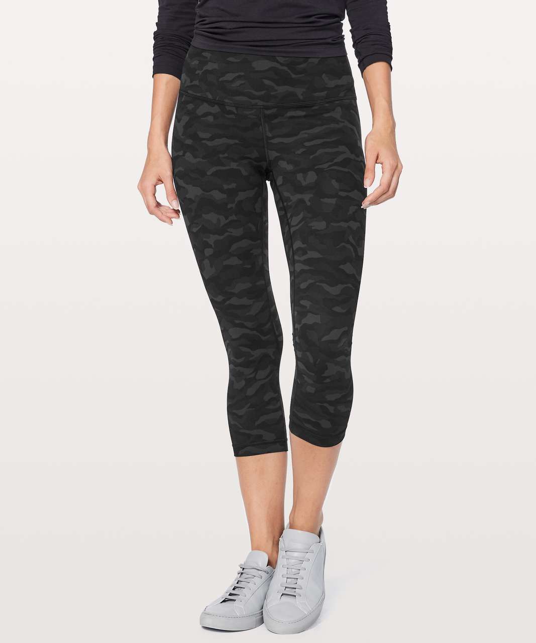 NWT Lululemon Align Crop 21 Formation Camo Deep Coal Multi LW6AVIS FCMD  Size 6