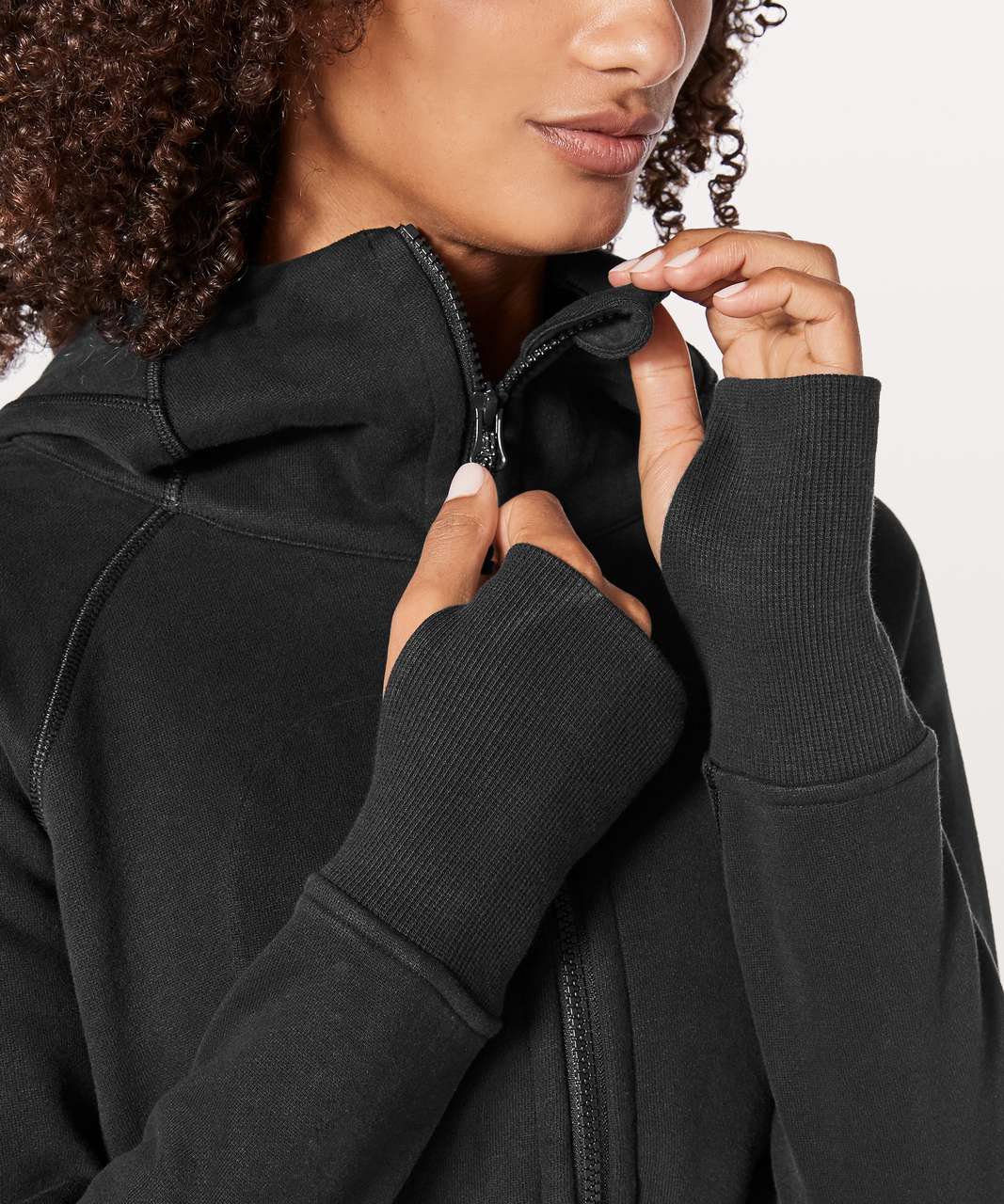 COTTON FLEECE CLASSIC ZIP UP HOODIE | ONYX