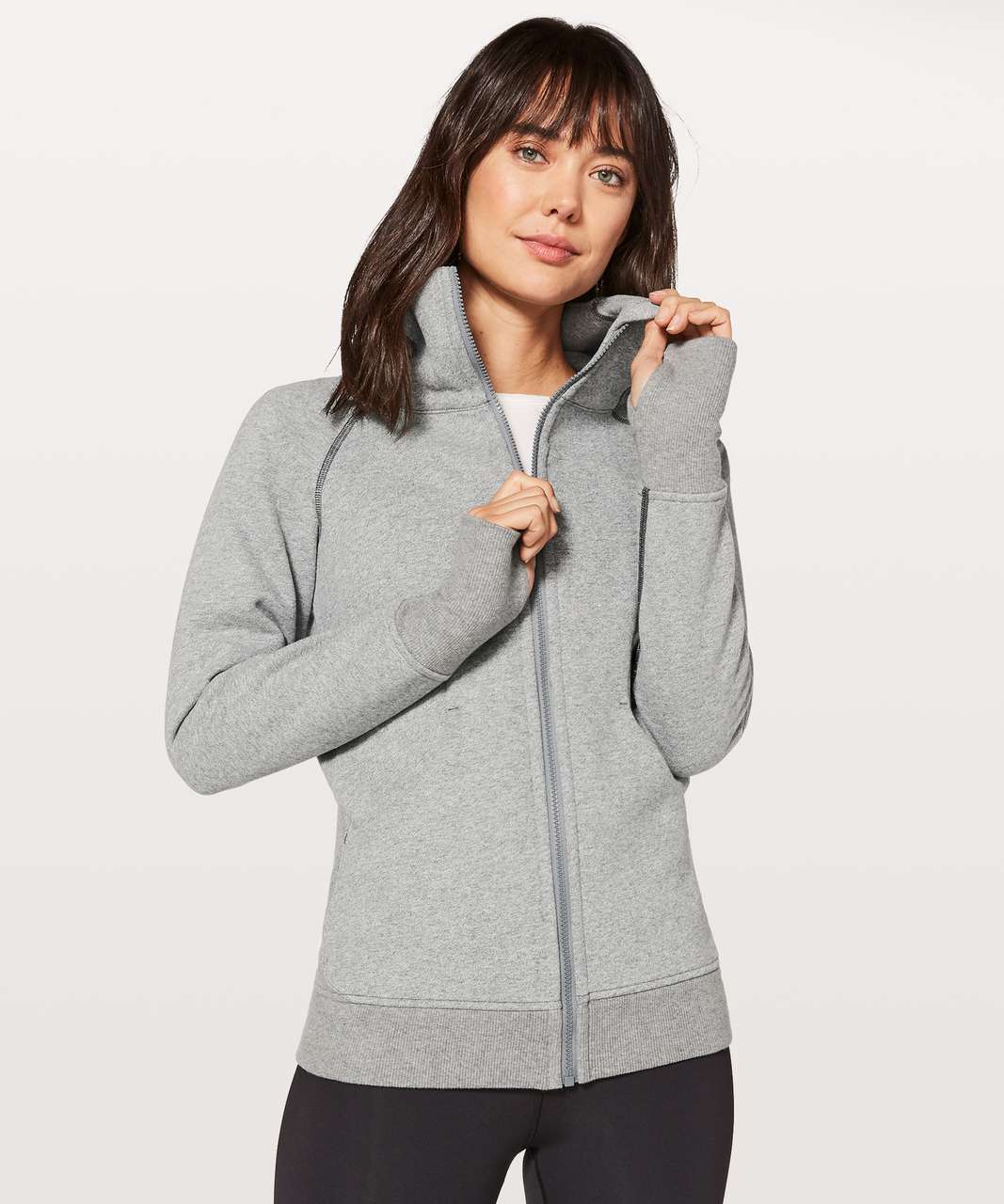 lululemon gray zip up jacket