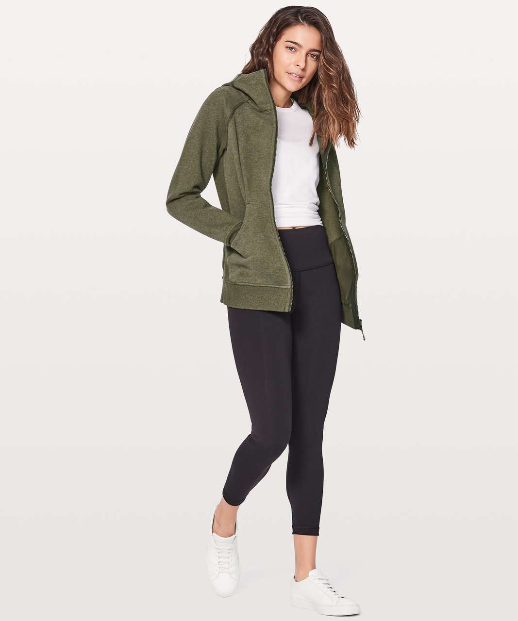 Lululemon Scuba Hoodie *Classic Cotton Fleece - Heathered Deep Camo / Deep  Camo - lulu fanatics