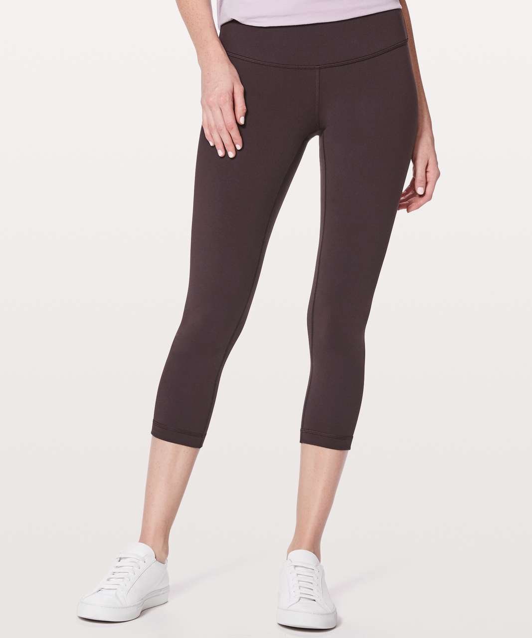 Lululemon Wunder Under Crop III *Full-On Luon 21" - Black Cherry