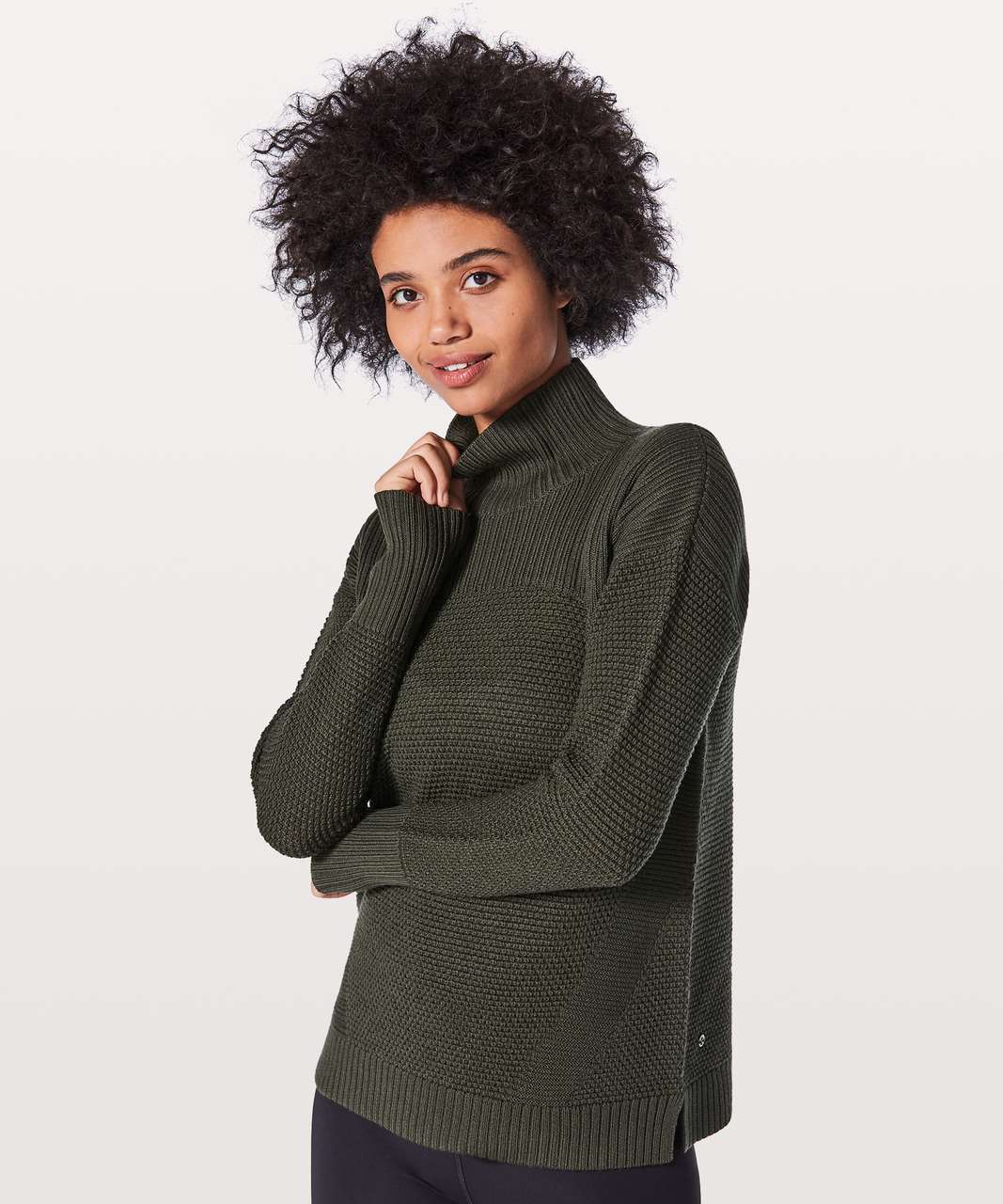 Lululemon Warm & Restore Sweater - Dark Olive